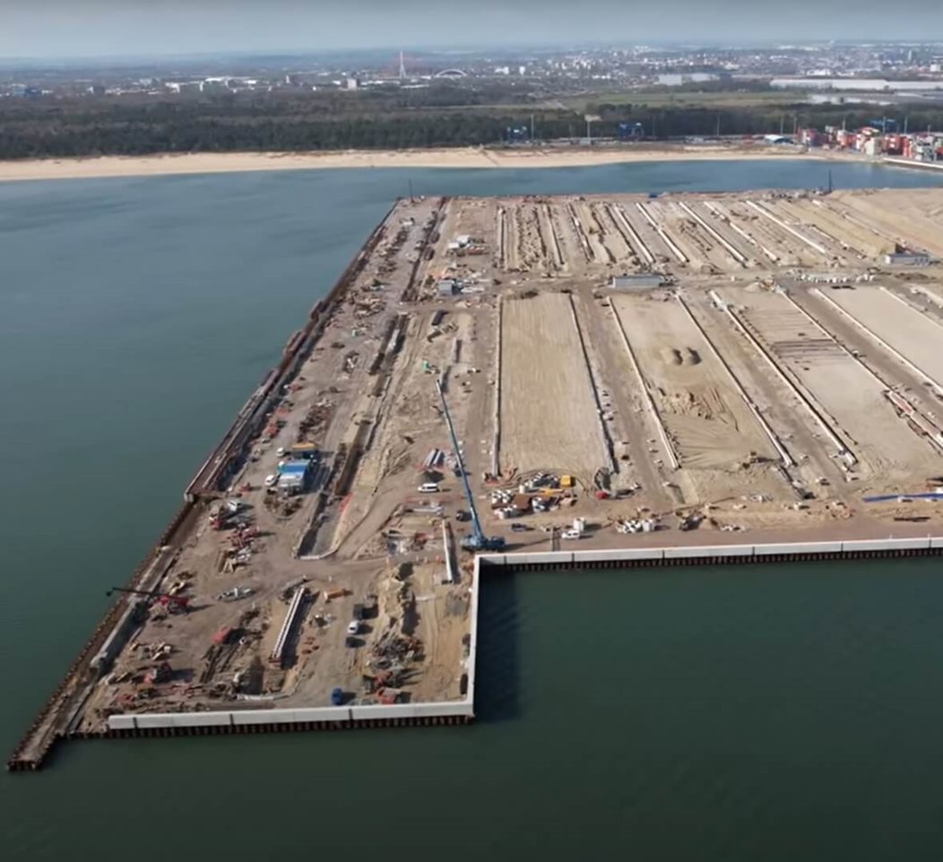 Drainage system of the T3 Baltic Hub container terminal