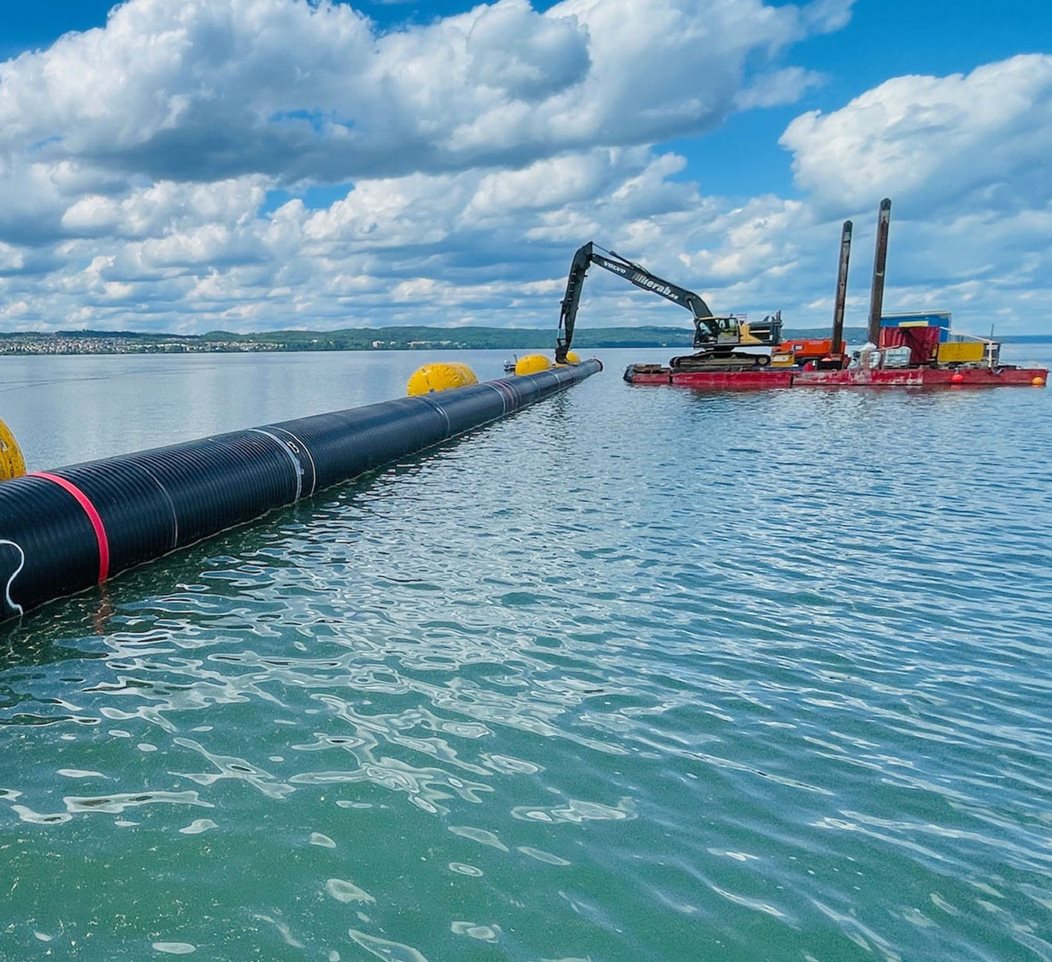 Marine outfall pipeline for Stormwater in Lake Vättern