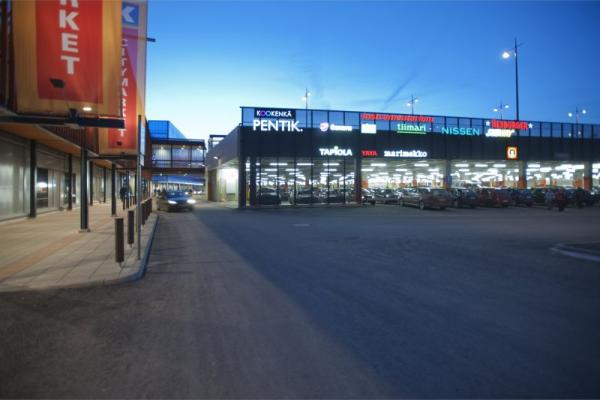 The installation of Uponor storm water cassettes in Shopping Center Karisma, Lahti