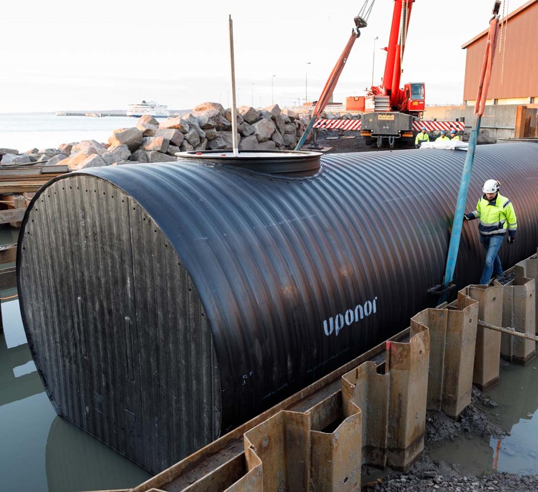 Extension of the district cooling station seawater intake in Helsingborg, Sweden