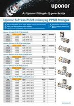 Uponor S-Press PLUS szórólap PPSU fititngek