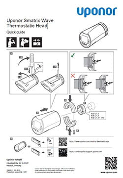 Uponor Smatrix Wave Thermostatic Head