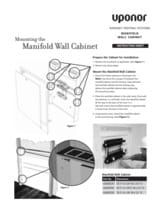 Manifold Wall Cabinet instruction sheet