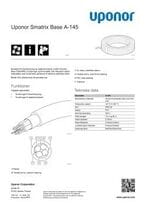 Datablad Uponor Smatrix Base A145