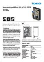 Datablad Uponor Combi Port INS UFH X 157