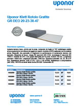 Uponor Klett rotolo grafite