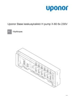 Uponor Base keskusyksikkö H pump X-60 6x 230V