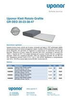 Uponor Klett Rotolo Grafite GR DEO 20 23 38 47