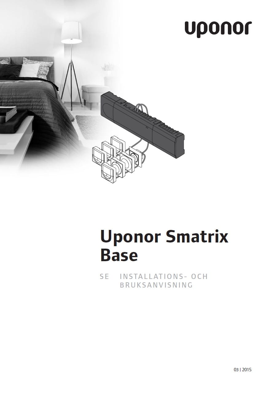 Uponor Smatrix - Installation och bruksanvisning