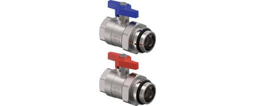 Vario ball valve with swivel nut