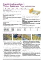 Timber floor installation instructions