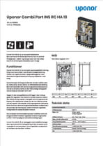 Datablad Uponor Combi Port INS RC HA 19