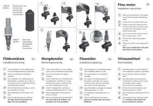 Monteringsanvisning for mengdemåler for Pro Fordeler