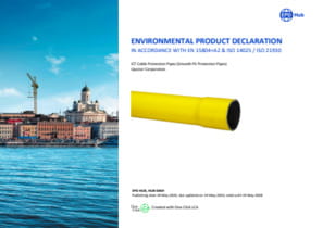 Environmental-Product Declaration (EPD) - Smooth PE Cable Protection Pipes