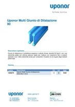 Uponor Multi Giunto di dilatazione 90mm