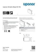 Datablad Uponor Smatrix Base M140