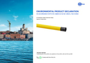 Environmental Product Declaration (EPD) - DW Blue Cable Protection Pipes