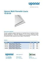 Uponor Multi Pannello Liscio 10 20 30