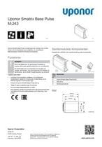 Datablad Uponor Smatrix Base Pulse M243