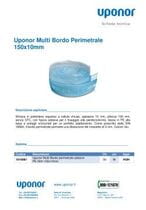 Uponor Multi Bordo Perimetrale Adesivo 150x10mm