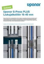 Uponor S-Press PLUS -liukujatkoliitin 16-40