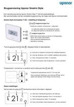 Brugsanvisning Uponor Smatrix Style