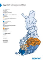 LVI tukku ja asennusliikkeet myyntikartta 2023