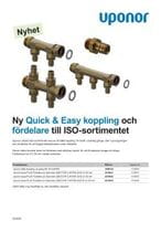 Quick & Easy koppling och fördelare till ISO-sortimentet