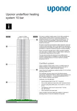 Uponor 10 bar underfloor heating system