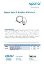 Uponor Vario S Attuatore 4 fili micro 24 230V