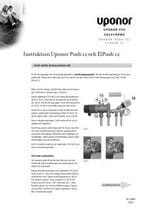 Uponor Push 12 och Uponor ElPush 12 - Avluftningsinstruktion