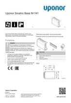 Datablad Uponor Smatrix Base M141