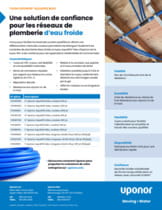 Tuyau bleu AquaPEX® | Fiche d’information