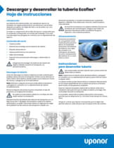 Hoja de instrucciones de descarga y desenrollado Ecoflex